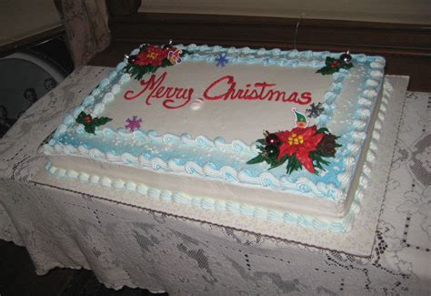 But there is one problem: Full Size Sheet Cake, photo by Katherine H. | Christmas themed cake, Sheet cake, Winter cake