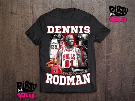 Dennis Rodman T Shirt Vintage Rap Tee Off Rodzilla White Astroworld