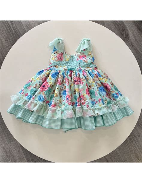 La Amapola Vestido Vuelo De Niña Colección Gema