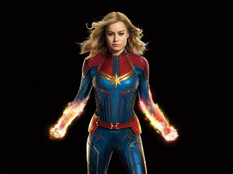 Fan Art Brie Larson Superhero Captain Marvel Movie Wallpaper