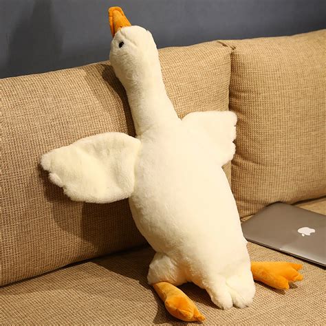 Cute Big White Goose Plush Toystuffed Animals And Etsy