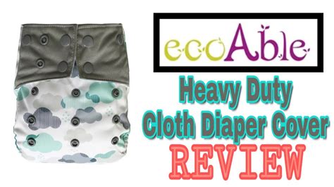 Ecoable Heavy Duty Cloth Diaper Review Youtube