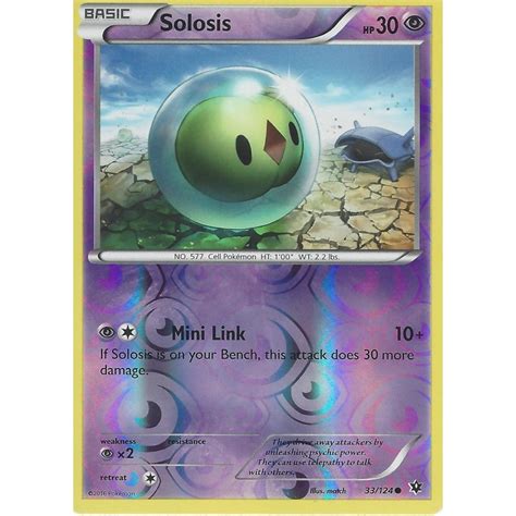 Pokemon Trading Card Game 33124 Solosis Common Reverse Holo Xy 10