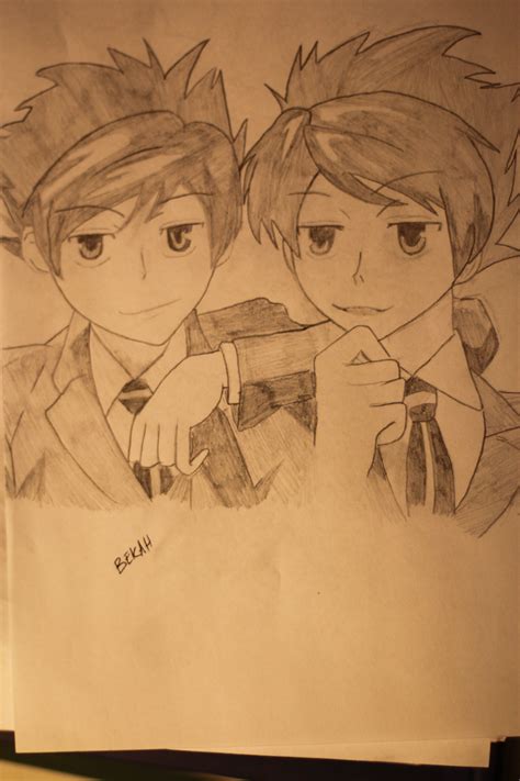 Hikaru And Kaoru Drawing By R Bekah Dragoart