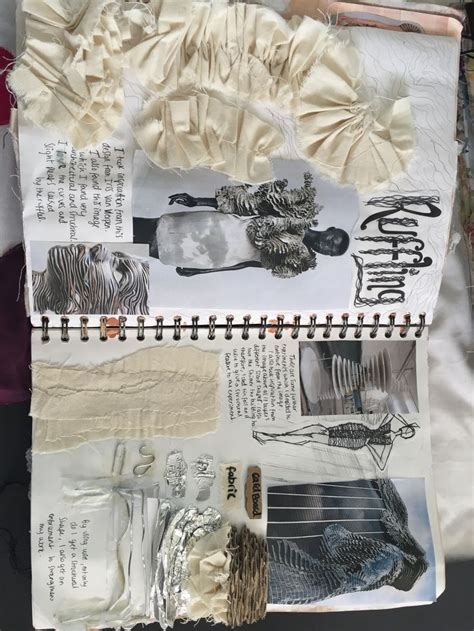 Textiles Sketchbook Page Inspired By Iris Vanherpen Fashion Design Sketchbook Textiles