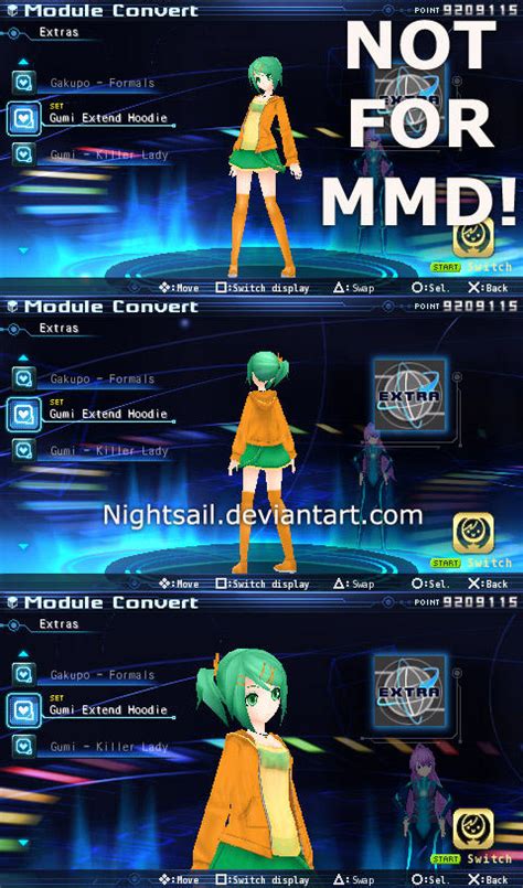 Gumi Extend Hoodie For Project Diva 2extend Dl By Nightsail On