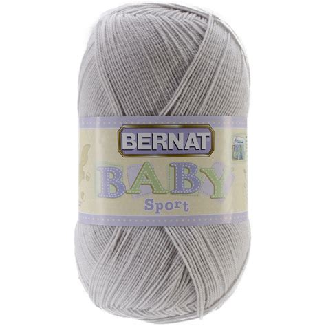 Bernat Baby Sport Big Ball Yarn Solids Baby Grey On Onbuy