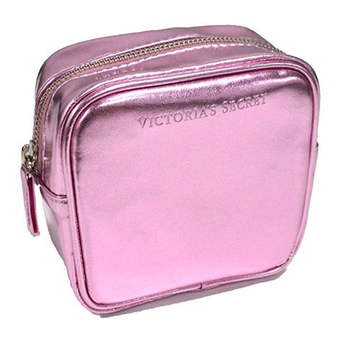 Victorias Secret 3 Piece Pink Cosmetic Travel Bag Travel Cosmetic