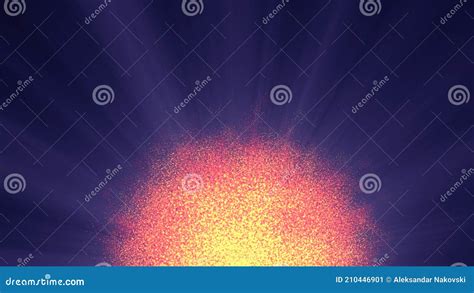 Abstract Particles Sun Solar Flare Particles Stock Illustration