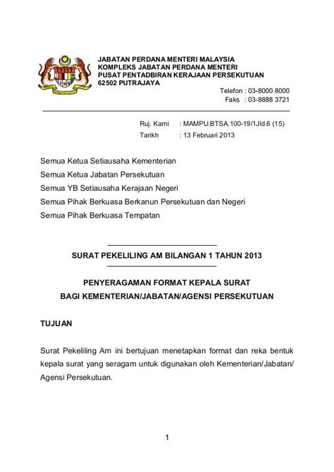 Format Sampul Surat Rasmi Malaysia