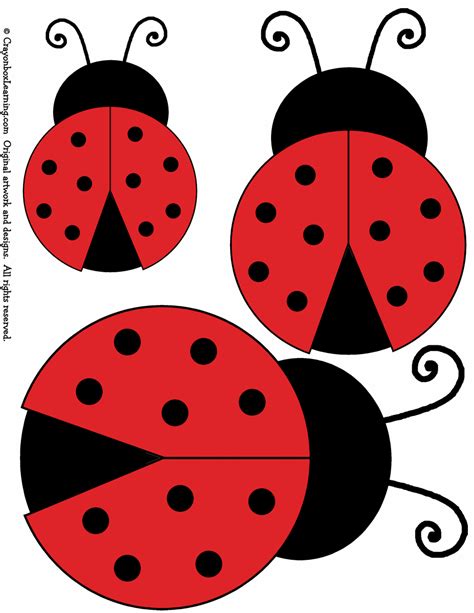 Beistle 54871 party ladybug cutouts for sale online | ebay. *FREE* Ladybug Size Discrimination Set from ...