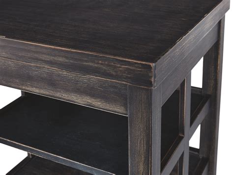 Gavelston End Table T752 2 Rubbed Black Casual Motion Occasionals By