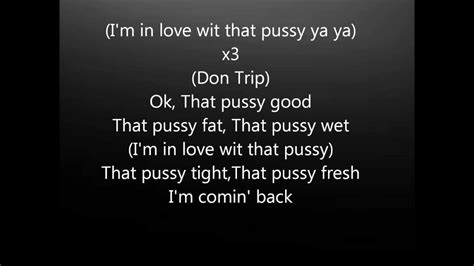 Don Trip Pussy Offical Song Lyrics On Screen Youtube