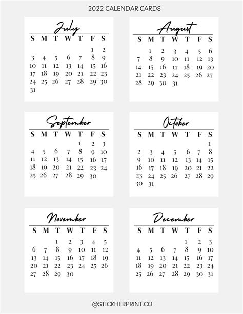 Mini Calendar To Print Verticallopez