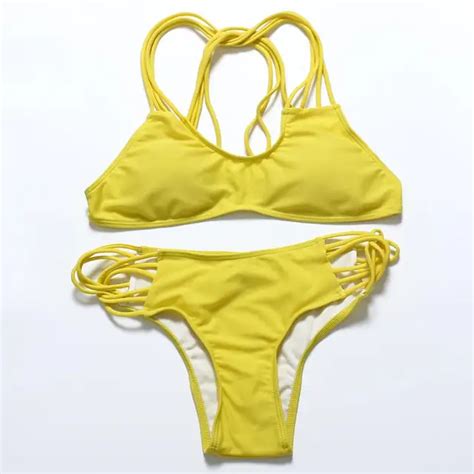 Sexy Brazilian Swimwear Bandage Stars Printing Bikini Set Hot Sex Picture