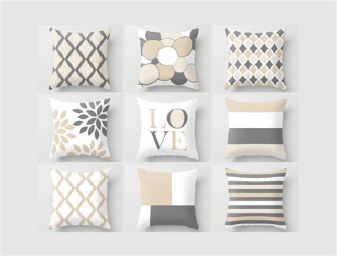 Maybe you would like to learn more about one of these? Neutral Throw Pillow Covers Geometric Home Decor by ...