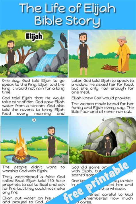Elijah Preschool Bible Lesson Trueway Kids