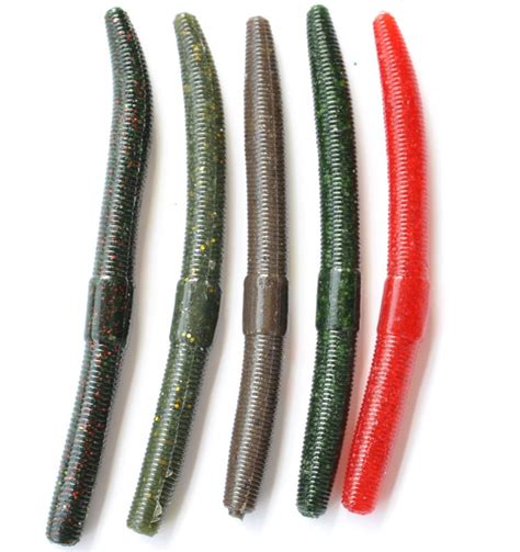 20pcs Size 11cm 6 5g Senko Worms Fishing Plastic Baits Rubber Worm