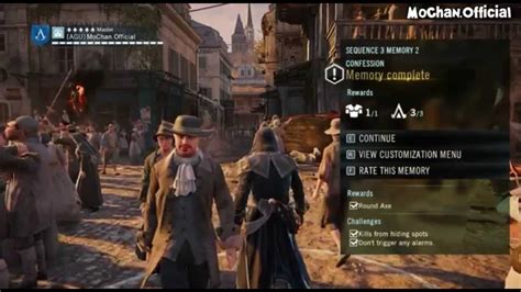 Assassin S Creed Unity Walkthrough Sequence Memory Confession