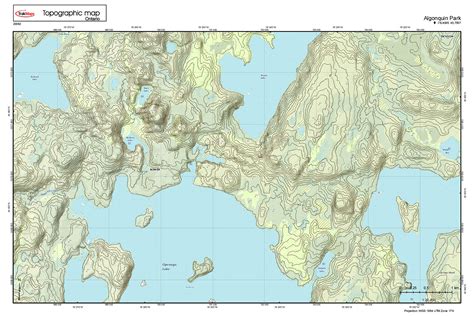Custom Topographical Map With Road Map Br