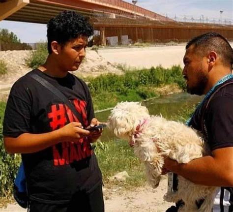 migrante deja a su perrita al cruzar la frontera fue un regalo de su madre fallecida