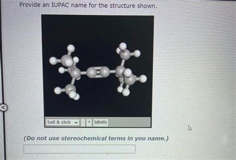 Solved Iupac Name Provide An Iupac Name For The Structure