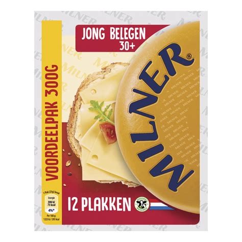 Milner Kaasplakken jong belegen 30+ Pak 300 gram | Sligro.nl