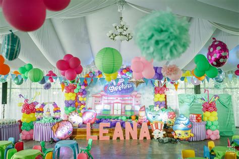 Leana Resse 7th Birthday Shopkins Themed Party Purple Kite Studios
