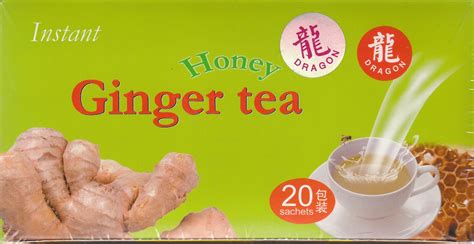 Dragon Instant Honey Ginger Tea 063 Oz 20 Bag Everything Else