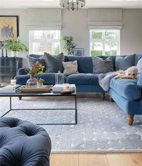 23 Blue And Gray Living Room Ideas