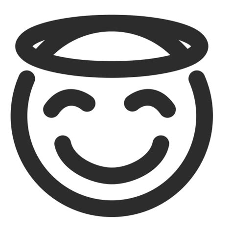 Blessed Emoji Icon Download In Line Style