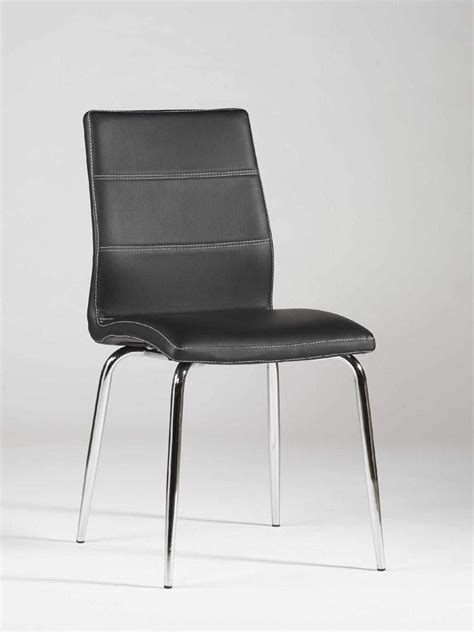 A modern marvel, its sleek black finish illuminates its polished clean lines and fresh geometry. Ultra Contemporary Shaped Dining Chair in Black Leather ...