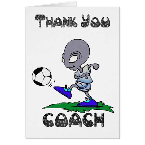 Thank You Soccer Coach Football Coach Card