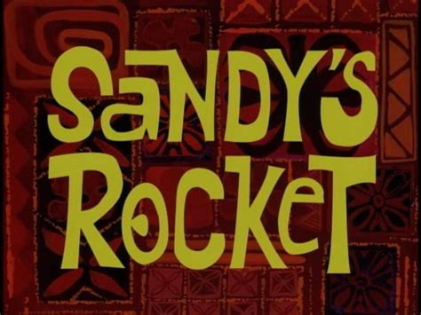 Sandys Rocket Spongebob Time Cards Spongebob  Spongebob Episodes