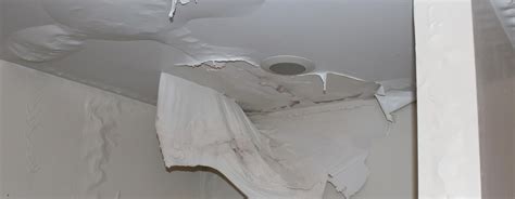 A water damaged ceiling can sometimes look like it's sweating. Water Damage Ceiling | Find & Repair Water Source l ...