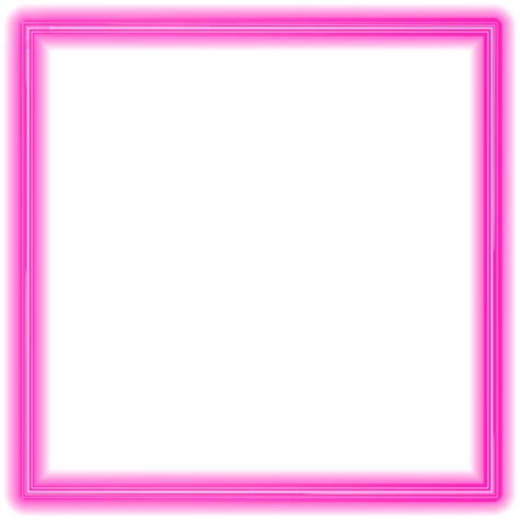 Pink Neon Border Frame Png Clipart