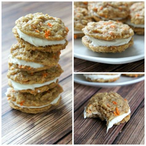 They're moist without being dense, and have just the cinnamon and a good dose of cardamom give it a faraway newness, which is only made more intriguing with the floral and citrusy finish from the. Recipe for Carrot Cake Sandwich Cookies with Cream Cheese ...