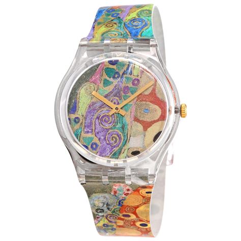 Swatch Moma Hope II By Gustav Klimt Quartz Unisex Watch GZ Watches Other