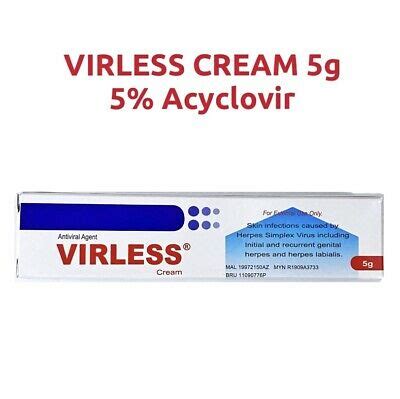 Because children have no prior infection with any hsv type, they have no immune defence against the virus. VIRLESS Cream 5g for Cold Sore Blister Genital Herpes ...