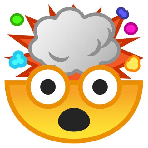 🤯 Exploding Head Emoji Shocked Emoji