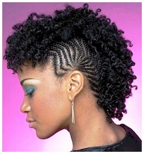 Mohawk Braid Style Black Women Trzy Pictures Of Natural Mohawk Fryzury Dla Kobiet Z Czarnego