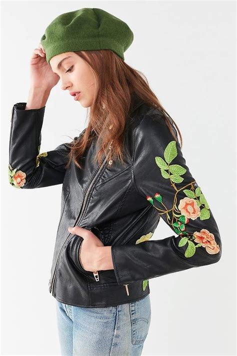 Blanknyc Floral Embroidered Moto Jacket Ad Clothes For Sale Clothes