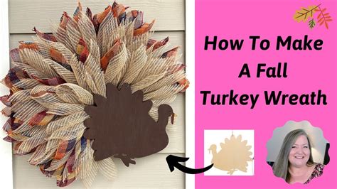 How To Make A Turkey Wreath Diyfall Craftsperfect Wreath For
