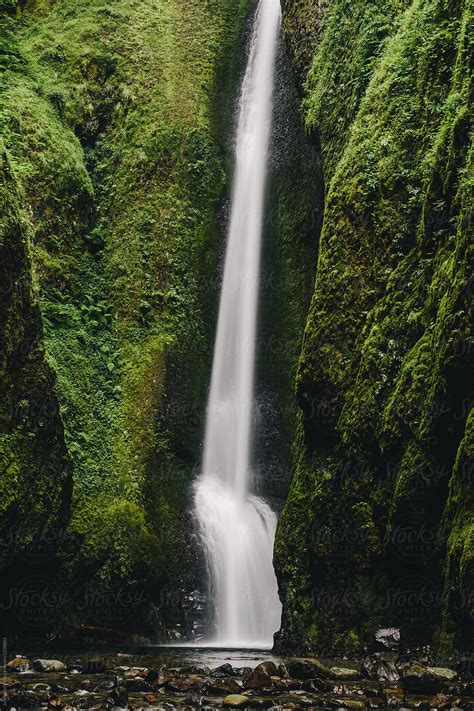 Oneanta Gorge Waterfall Oregon By Stocksy Contributor Justin Mullet