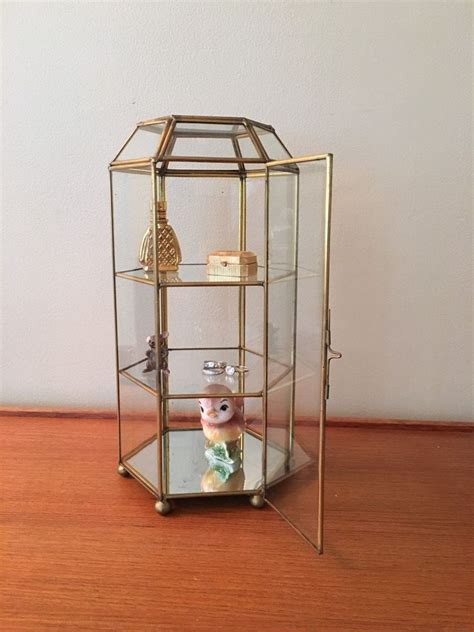 3.7 out of 5 stars 61. Vintage Brass and Glass Curio Cabinet, Figurine Display ...