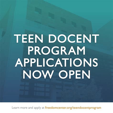 Teen Docent Applications Are Open National Underground Railroad
