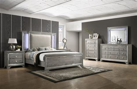 Good quality bedroom sets must have easy why not decorate your bedroom with such surroundings! Veneer Light Grey Four Piece Bedroom Set