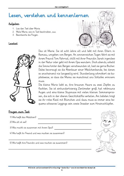 Neue lesetexte fur die 1 bis 6 klasse lesen erste klasse text auf 115 dokumente suche sachtexte deutsch klasse 6 5. Kostenloses Lesetagebuch ~ Lautes Lesen fördert die deutsche Aussprache und meidet mögliche ...