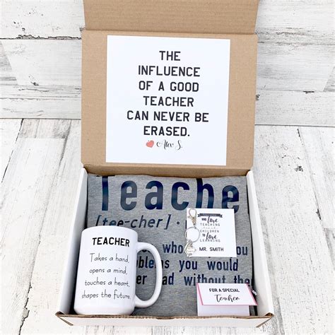 Teacher Gift Set Personalized Teacher Gift Teacher Gift Set Etsy