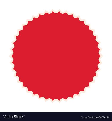 Seal Stamp Red Color On White Background Vector Image